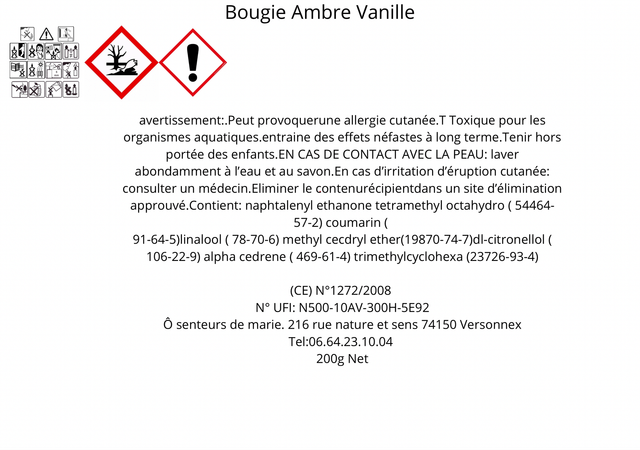 AMBRE VANILLE